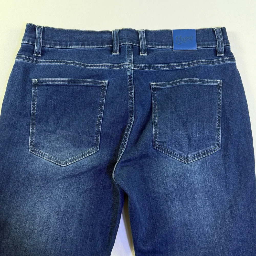 Mugsy Kinzies Dark Wash Stretch Denim Jeans Blue FLX4NKZ-34X34 Mens‎ 34x34